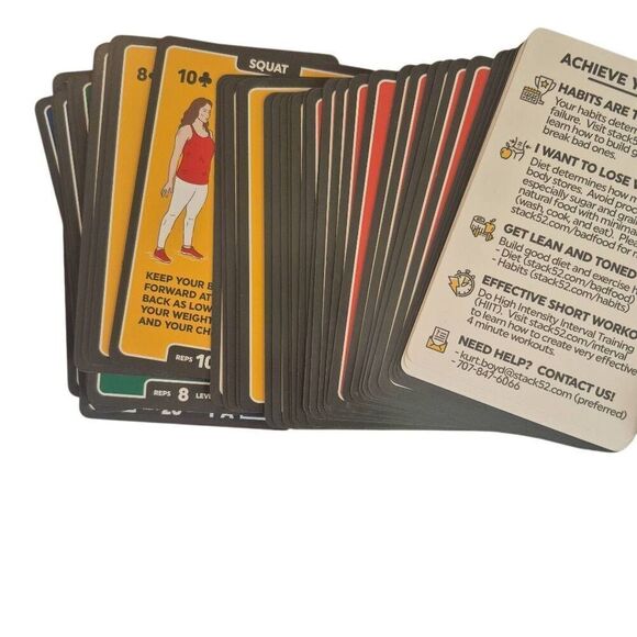 Bodyweight Exercise Cards: Workout Playing Card Game. Designed by a Military Fit - Picture 8 of 14